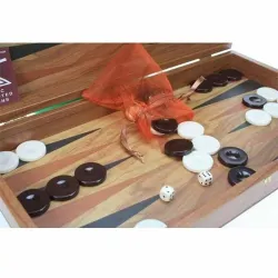 Luxury chess and backgammon set Manopoulos Olive wood 30x30 cm TSX3H